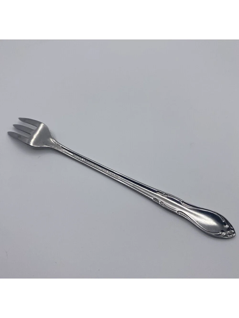 Oneida Ltd Cocktail Seafood Fork Stainless Homestead Simeon & George Vintage 5pc